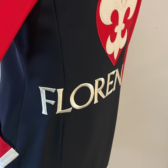 Moschino I Love Florenzia Jacket  Blazer Red White Blue Florence Italy - Picture 4 of 15